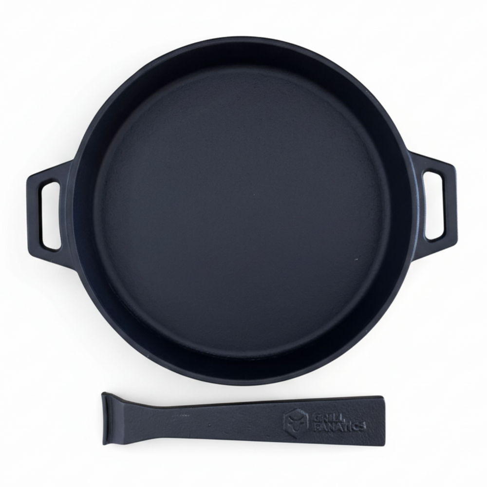 Poêle Grill Fanatics - Poêle à frire - Barbecue - 25 cm - 2 pièces