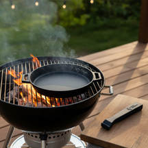 Poêle Grill Fanatics - Poêle à frire - Barbecue - 25 cm - 2 pièces