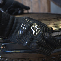 Set de gants de barbecue Grill Fanatics - en textile et silicone - 2 pièces