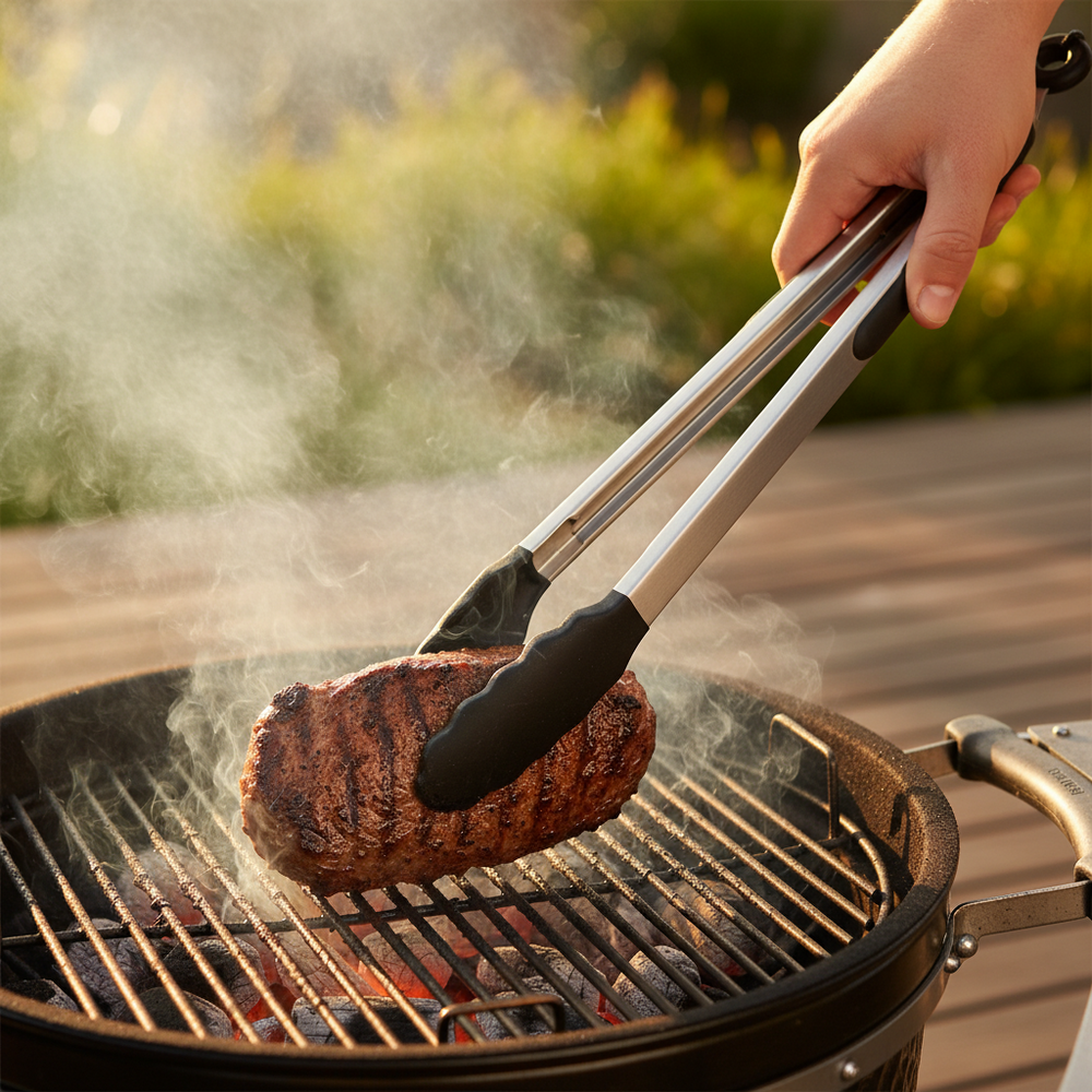 Pince a barbecue Grill Fanatics - tête en silicone - Barbecue - 40 cm