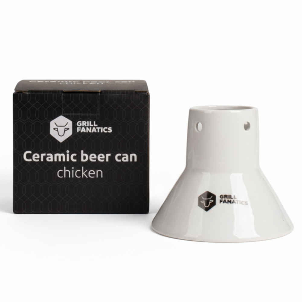 Support pour poulet Grill Fanatics - Poulet à la canette - en céramique - 125 mm
