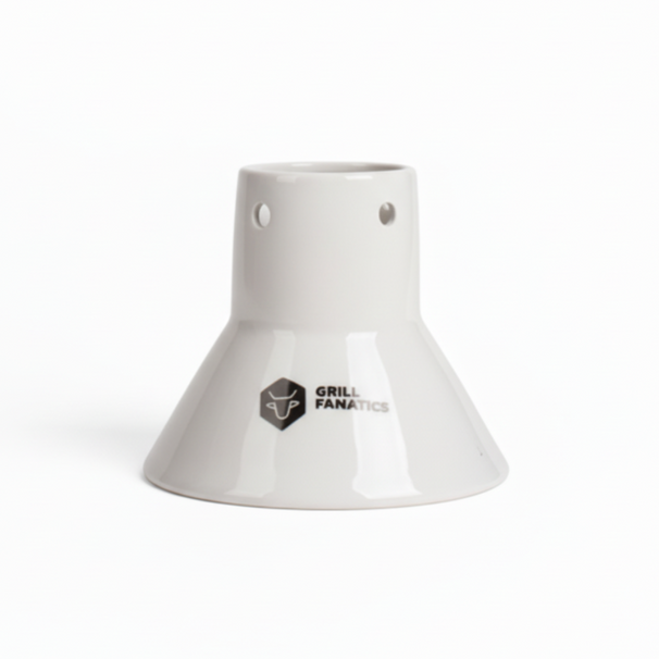 Support pour poulet Grill Fanatics - Poulet à la canette - en céramique - 125 mm