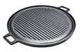 Plaque grill en fonte - Fonte - ⌀ 30 cm - 2 faces