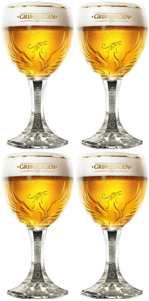 Ensemble de verres à bière Grimbergen - Verres à pied - 330 ml - 4 pièces