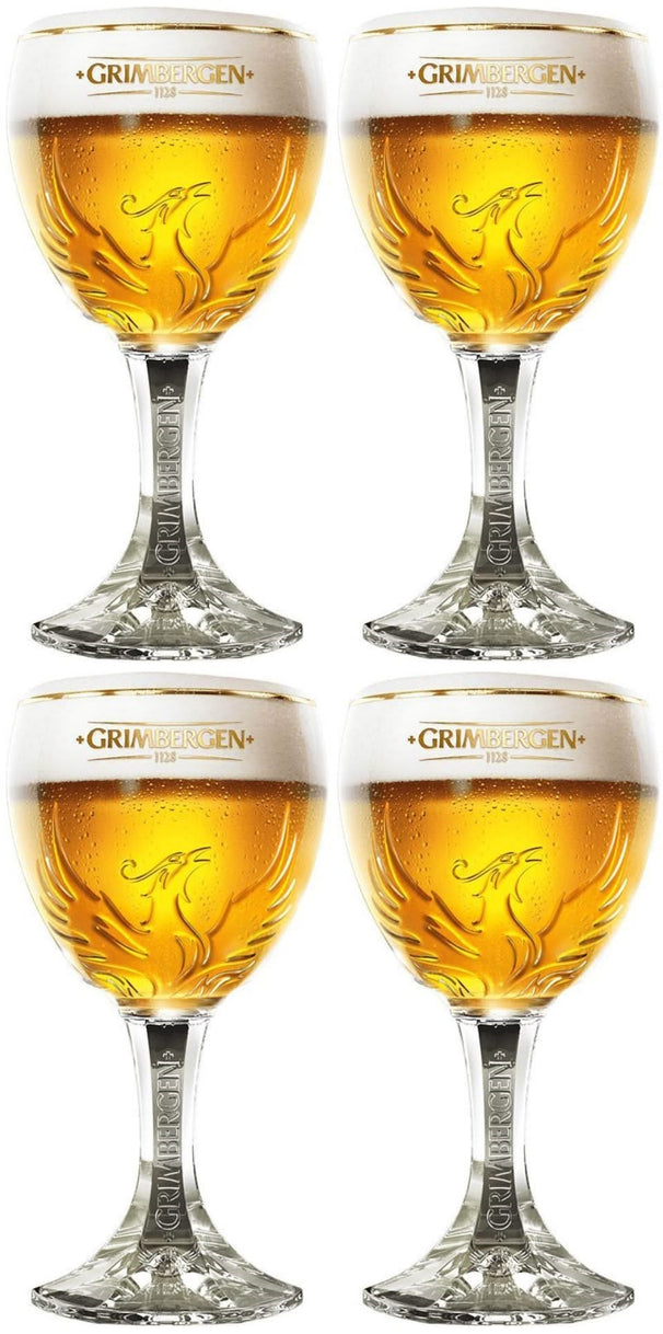 Ensemble de verres à bière Grimbergen - Verres à pied - 330 ml - 4 pièces