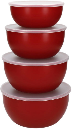 Set de bols KitchenAid - Couvercles - Core Rouge Empire - 355-1065 ml - 4 pieces