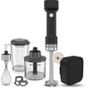 Mixeur plongeant KitchenAid - Sans fil + Accessoires + Batterie amovible 12V - 5KHBRV71BM - Noir