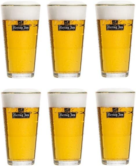 Vase en verre à bière Hertog Jan - 250 ml - 6 pièces