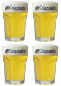 Ensemble de verres a bière Hoegaarden - Bière blanche - Original - 330 ml - 4 pièces