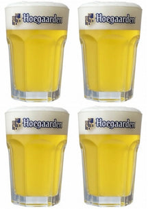 Ensemble de verres a bière Hoegaarden - Bière blanche - Original - 330 ml - 4 pièces