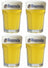 Ensemble de verres a bière Hoegaarden - Bière blanche - Original - 330 ml - 4 pièces