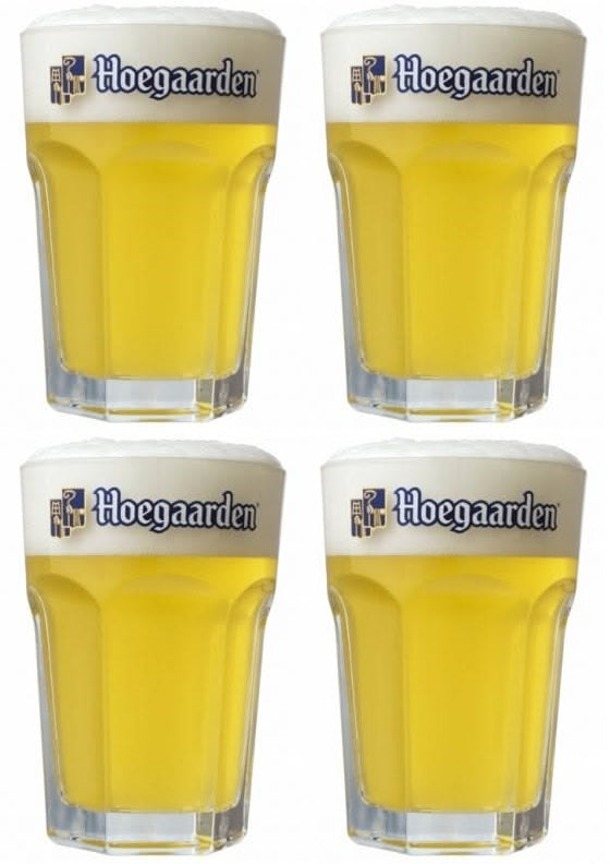 Ensemble de verres a bière Hoegaarden - Bière blanche - Original - 330 ml - 4 pièces