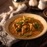 Curry indien au poulet et pois chiches