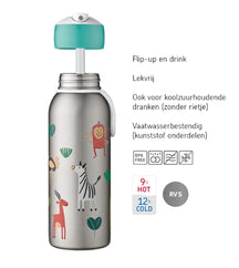 Bouteille isotherme Mepal Flip-up Campus Unicorn 350 ml