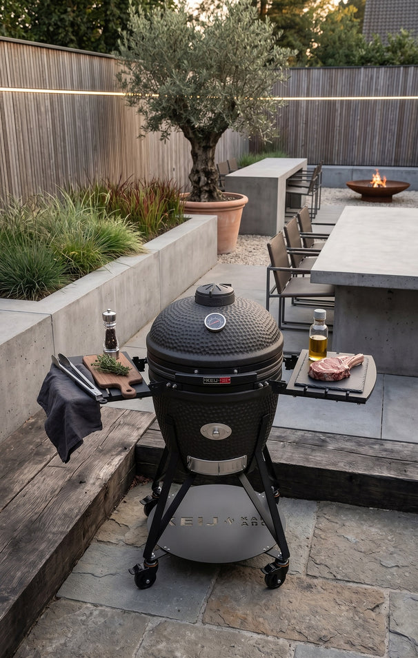 Keij Kamado Kamado BBQ Legend Large Matt Black - 21 inch