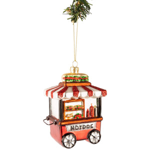 Boule de Noël Nordic Light - Boule à suspendre - Stand de hot-dogs - 13 cm