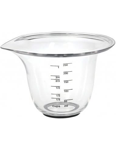 Ensemble de verres doseurs KitchenAid (250 ml + 500 ml + 1 litre) en plastique de base.