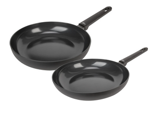 Set de poêles Cookinglife - poêles à frire - Black Cera - Ø24/28 cm - 2 pièces