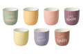 Ensemble de tasses à café Cookinglife - en céramique - Daily - 220 ml - 7 pièces