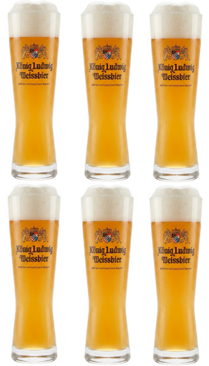 Set de verres a bière Konig Ludwig - Verres a bière - Weizen - 500 ml - 6 pièces