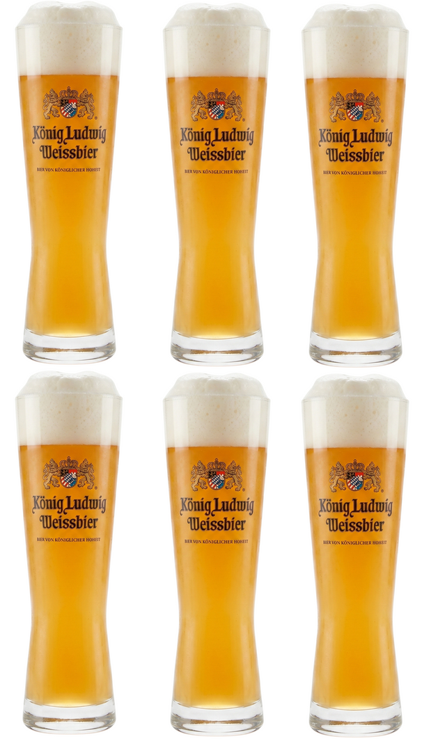 Set de verres a bière Konig Ludwig - Verres a bière - Weizen - 500 ml - 6 pièces