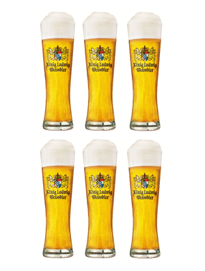 Set de verres a bière Konig Ludwig - Verres a bière - Weizen - 500 ml - 6 pièces