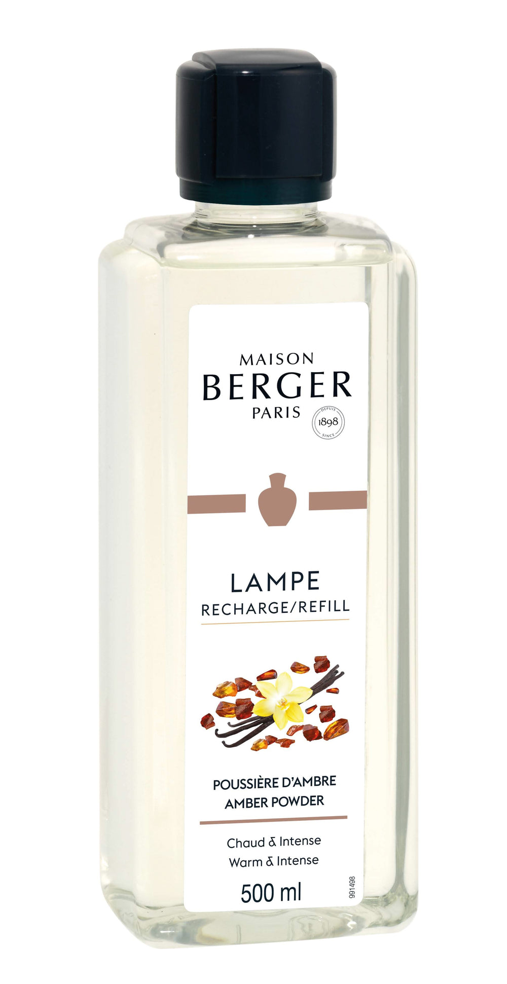 Recharge Lampe Berger - pour lampe à parfum - Poudre d'ambre - 500 ml