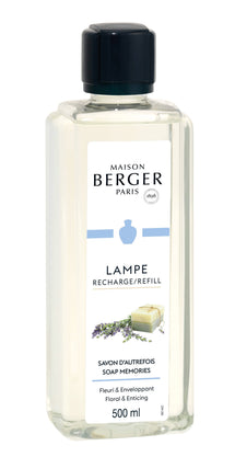 Recharge Lampe Berger - pour lampe à parfum - Souvenirs de savon - 500 ml