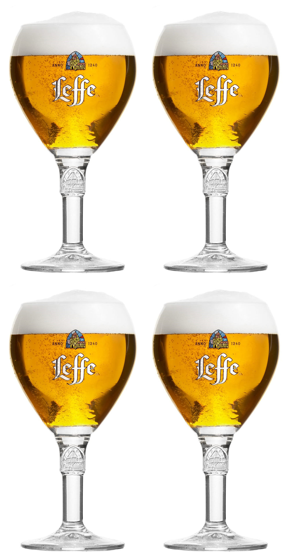 Ensemble de verres a bière Leffe - 250 ml - 4 pièces