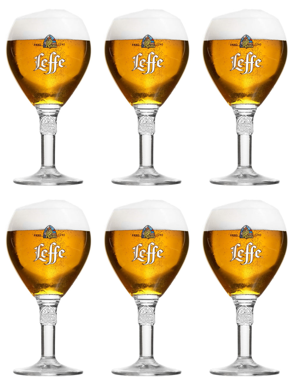 Verres à bière Leffe 330 ml - 6 pièces