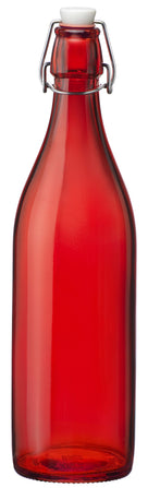 Bouteille à bouchon / Bouteille Weck Giara Rouge 1 litre de Bormioli Rocco