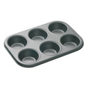Moule à muffins MasterClass - 6 empreintes - en acier - 27 x 18 cm