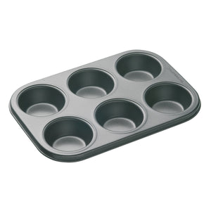 Moule à muffins MasterClass - 6 empreintes - en acier - 27 x 18 cm