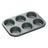 Moule à muffins MasterClass - 6 empreintes - en acier - 27 x 18 cm