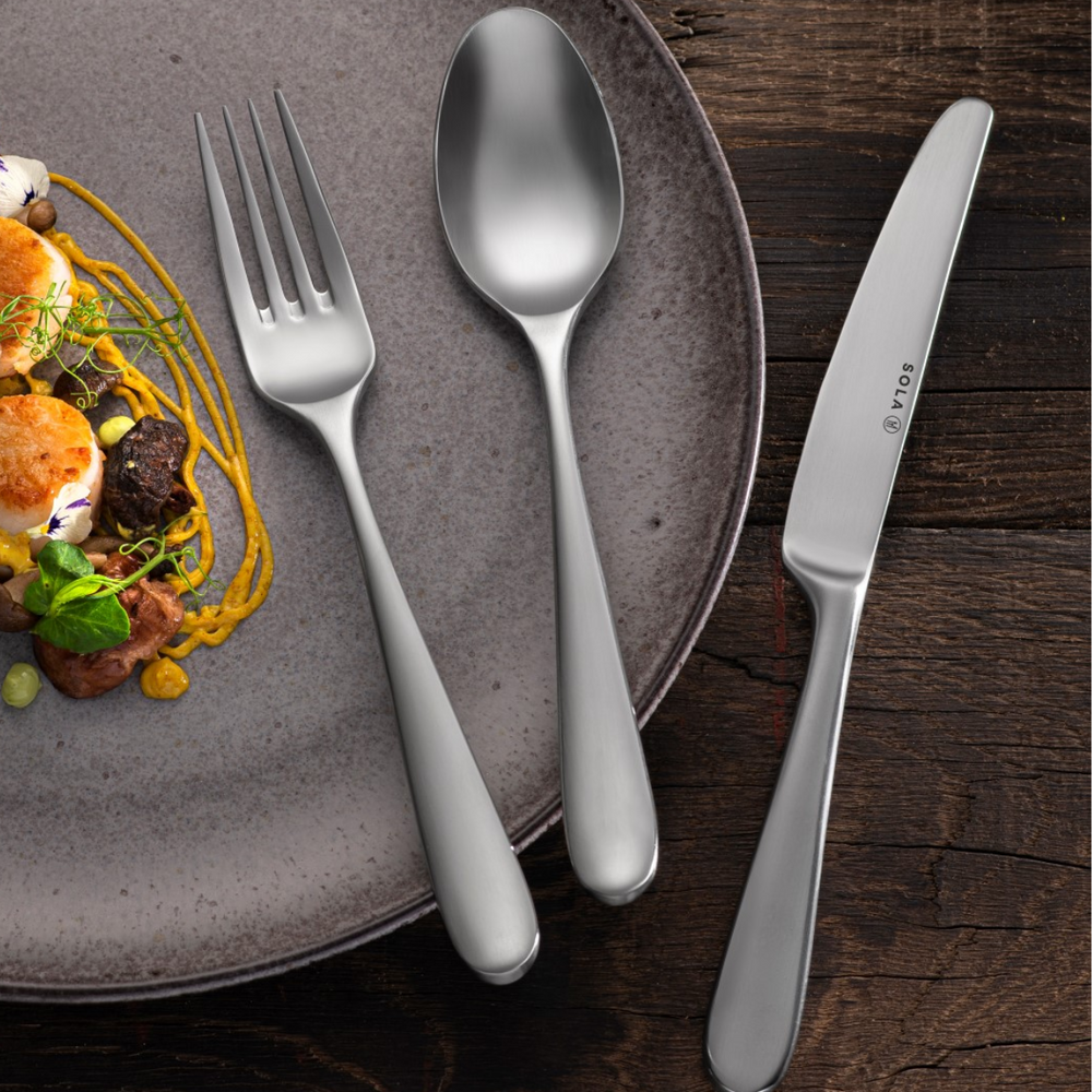 Ensemble de couverts Sola Nordica MAT - Acier inoxydable 18/10 - 24 pièces / 6 personnes