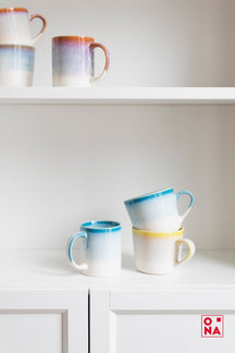 Mugs Ona Vera Bleu - 350 ml - 4 pièces