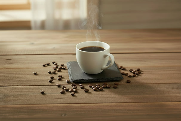 Dessous de verre en ardoise Cookinglife 10 x 10 cm - Lot de 4