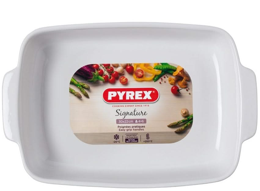 Plat à four en Pyrex Signature - 30 x 22 x 6 cm / 2,9 litres