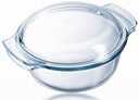 Plat à four en Pyrex - avec couvercle - Classic - ø 27 cm / 3,5 litres + 1,4 litre