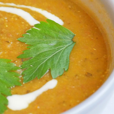 Soupe végétarienne aux lentilles