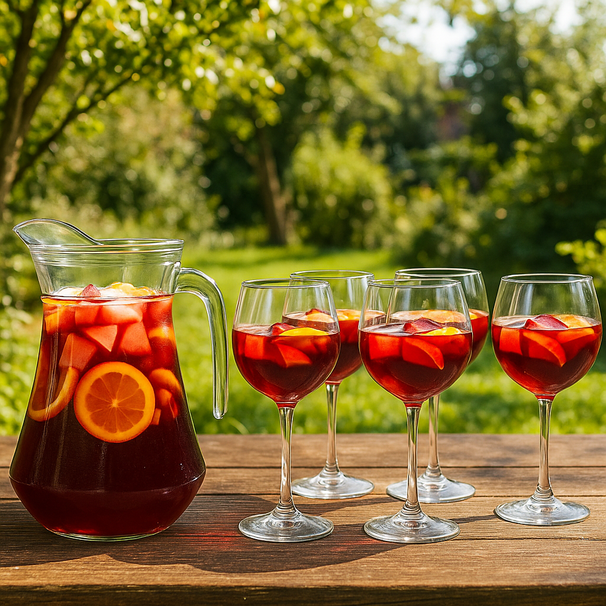 Ensemble de sangria (carafe Luminarc Broc 1,6 L + verres à sangria Cosy Moments 700 ml - 6 pièces)