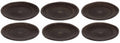 Assiettes de table Studio Tavola Dark Brown ø 27 cm - 6 pièces