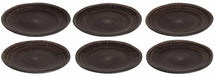 Assiettes de table Studio Tavola Dark Brown ø 27 cm - 6 pièces