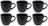 Studio Tavola Tasses à Café Black Tie 200 ml - 6 pièces