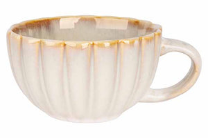Tasses à café Cosy & Trendy avec anse Astera Pearl Beige - ø 12 cm / 450 ml - 4 pièces