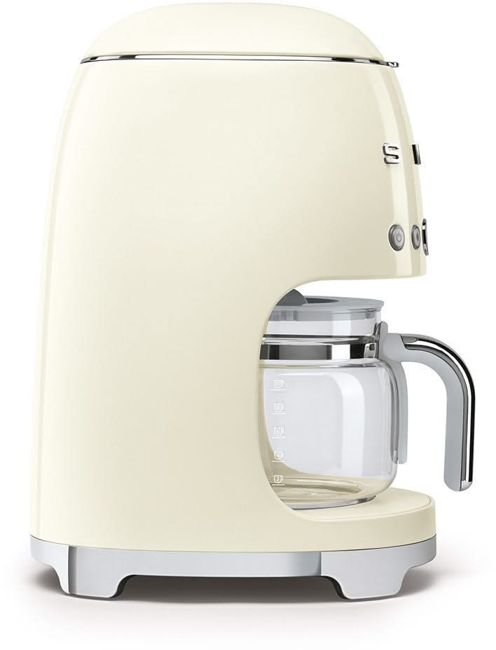 Cafetière filtre SMEG - 1050 W - crème - 1,4 litres - DCF02CREU