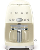 Cafetière filtre SMEG - 1050 W - crème - 1,4 litres - DCF02CREU