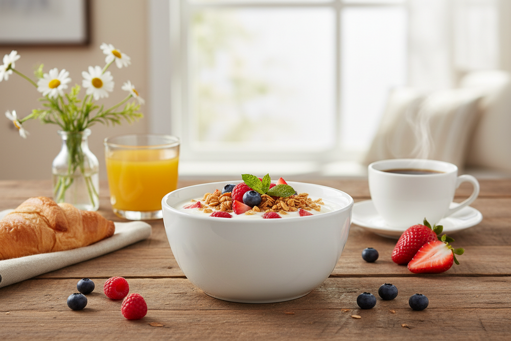 Ensemble de bols Cookinglife - Bols à soupe - Porcelaine - 800 ml - 4 pièces