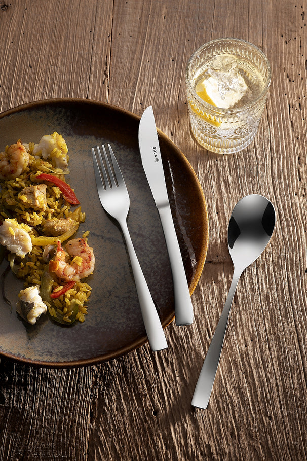 Ensemble de couverts Sola Sevilla - inox 18/0 - 90 Pièces / 9 Personnes