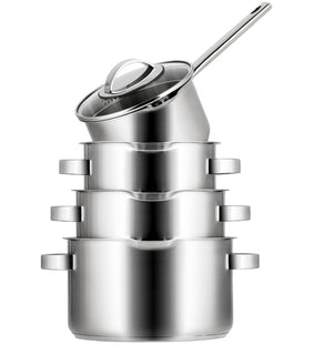 Set de casseroles Sola - Induction - Pearl - Ø16-18-20+Ø16cm - 4 pièces